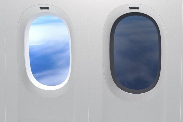تولید پنجره برقی کاهنده نور برای هواپیماها