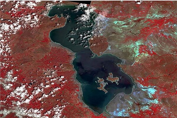 نقشه ماهواره‌ای شوری خاک در اطراف دریاچه ارومیه منتشر شد