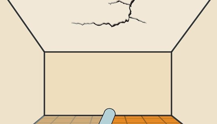 تاسیسات کار خود باشیم چگونه سقف ترک خورده را تعمیر کنیم؟