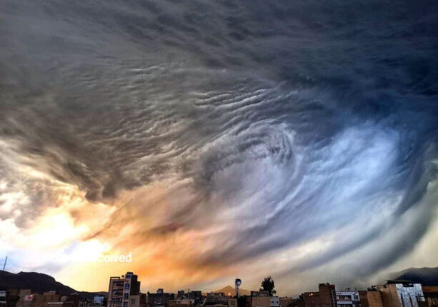 القاء حس عجیب و وحشت در آسمان ایذه