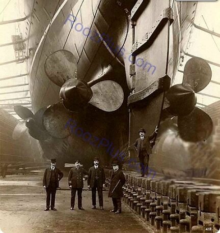 عکسی از سازندگان کشتی تایتانیک