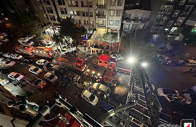 آتش سوزی ساختمان در پیامبر